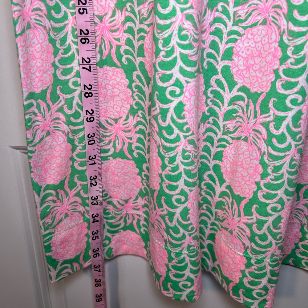 Lilly Pulitzer Pineapple Pink And Green Mercer Dress Size Large - Picture 9 of 11